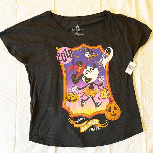 NWT Disney Parks Exclusive Mickey’s Not-So-Scary Halloween Party 2018 T-Shirt M - Picture 1 of 4